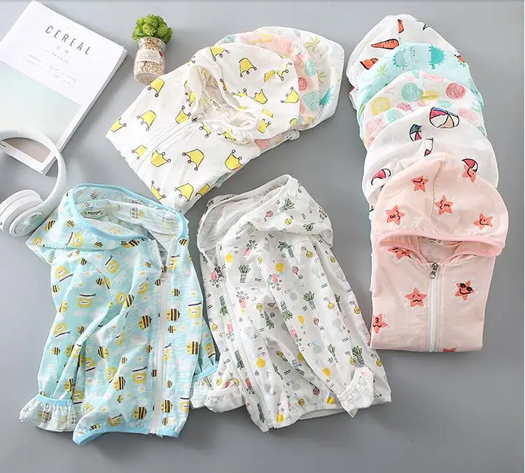 Новинка весна-осень 2018 одежда для защиты от солнца мальчиков и девочек рубашки из