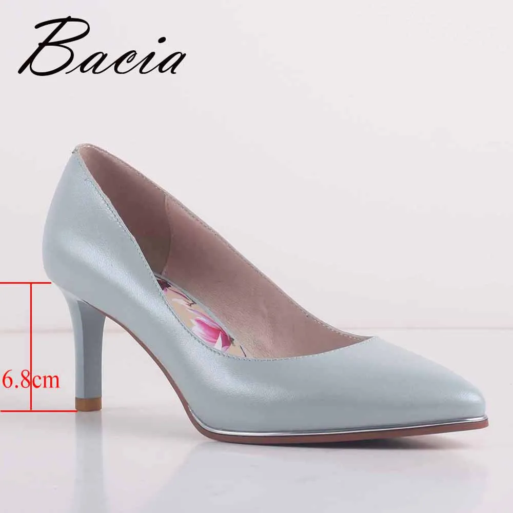 Bacia/Новый Лакированная кожа и туфли лодочки из овчины 8 видов цветов 6 см на