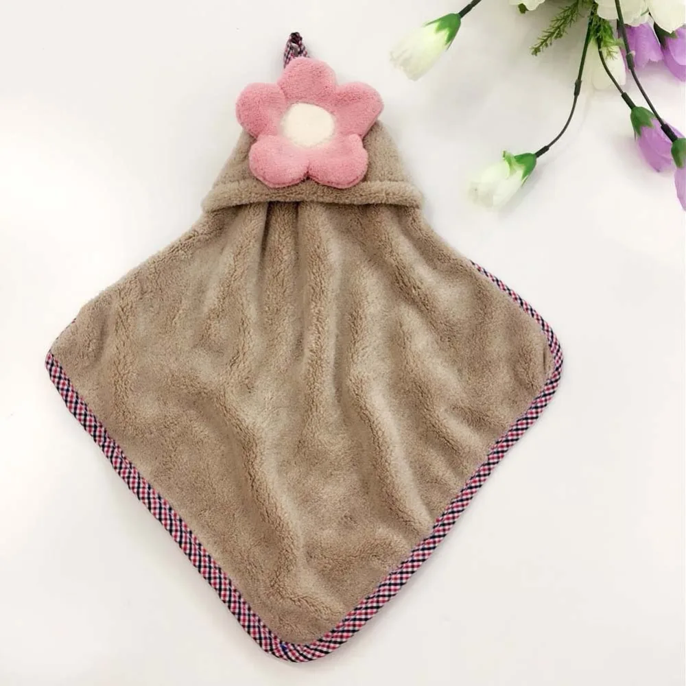 2 шт. прекрасный цветочный супер мягкой микрофибры ручной Полотенца пятью