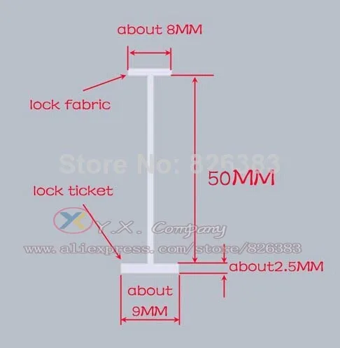 5000 шт. пластиковые стандартные зажимы для пистолетов маркировки тканей