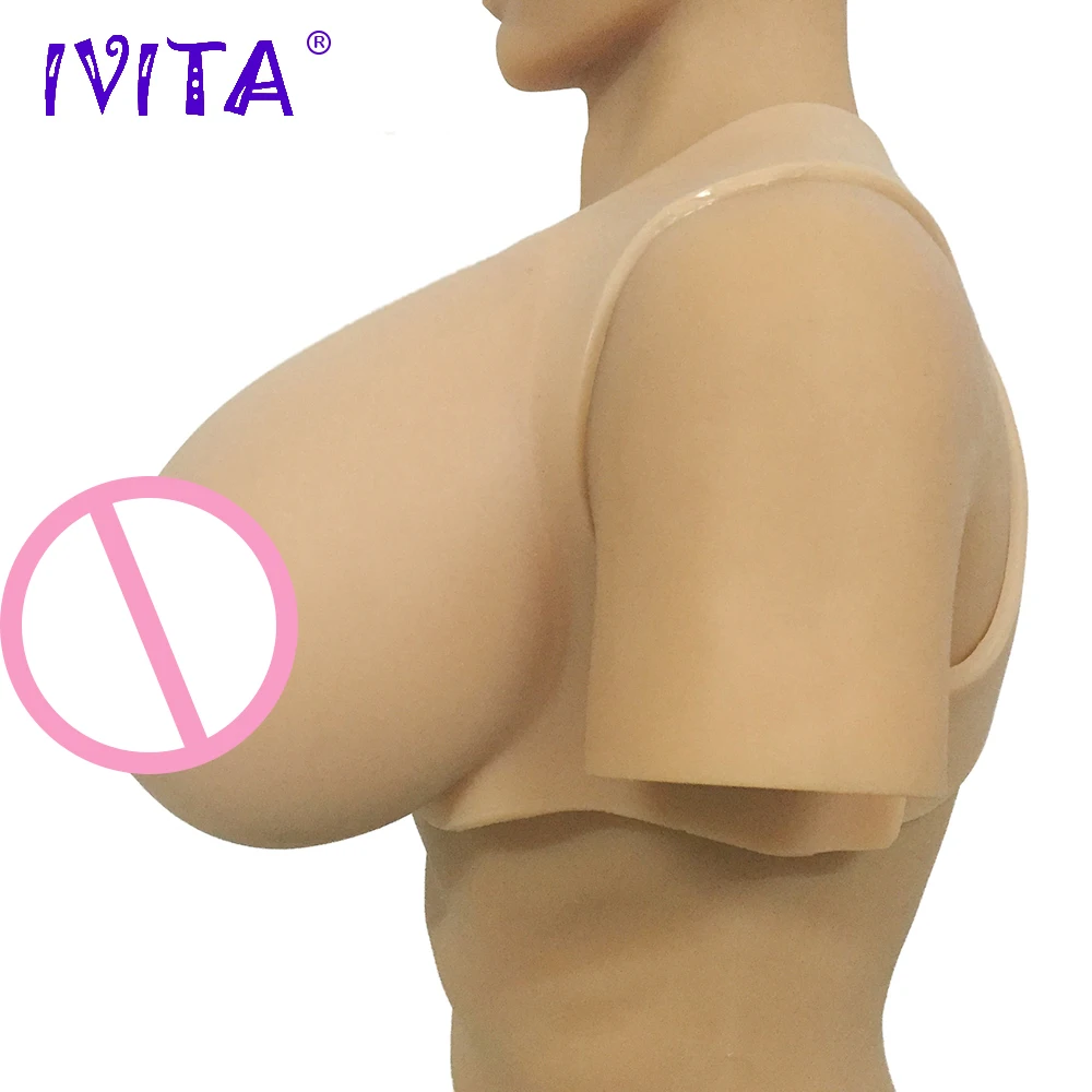 Искусственная грудь IVITA 5300 г реалистичные силиконовые формы груди для