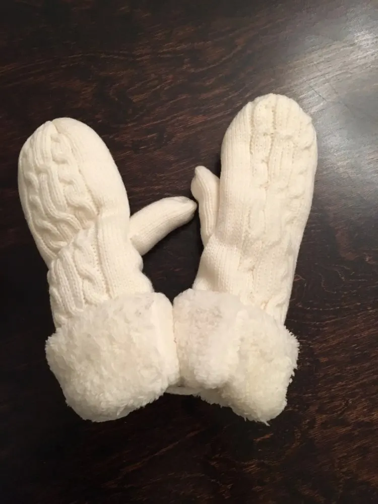 Женские зимние толстые кашемировые шерстяные перчатки с толстым слоем для