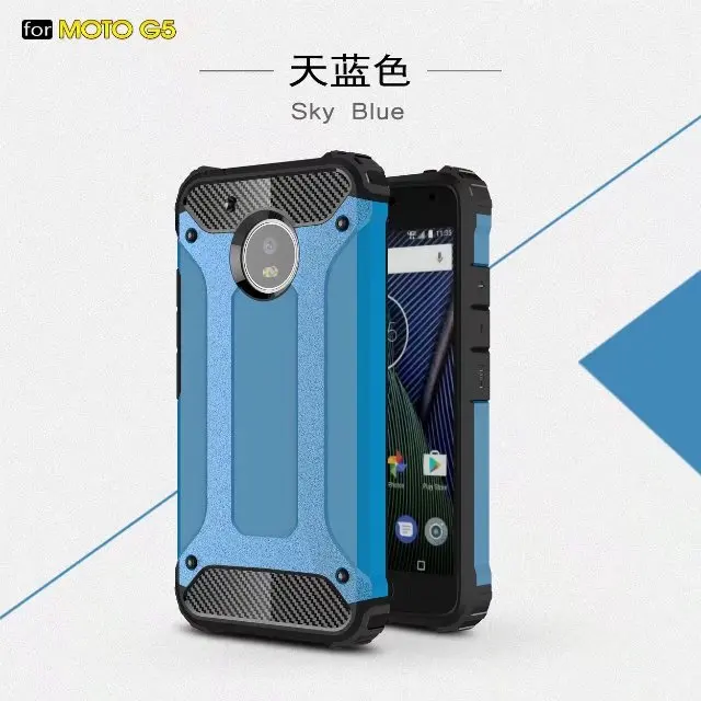 50 шт./лот гибридный прочный щит TPU + PC чехол для Motorola Moto G5/мото G5 Плюс/Moto Z force|case for