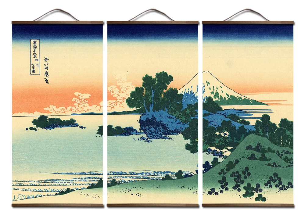 Постеры и принты, живопись на стену, искусство в японском стиле, Ukiyo, e Kanagawa Surf, холст, художественная живопись, настенные картины для гостиной
