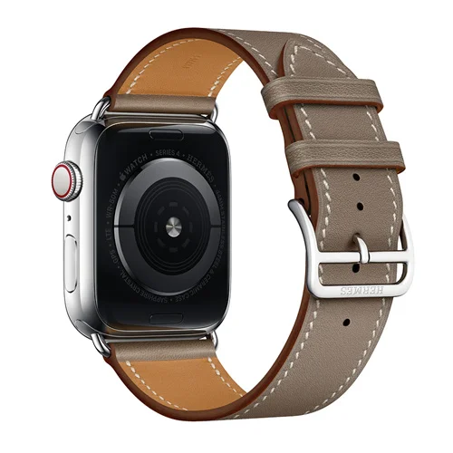 15 Кожаный ремешок для Apple watch 5 ремешок 44 мм 40 мм iWatch ремешок 38 мм 42 мм Натуральная кожа одиночный тур Браслет Apple watch 4 3 2 1 44 - Цвет ремешка: 15