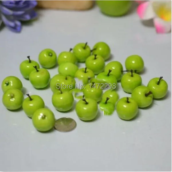 100 шт. искусственные фрукты и овощи|artificial flowers|mini green applesgreen apple |