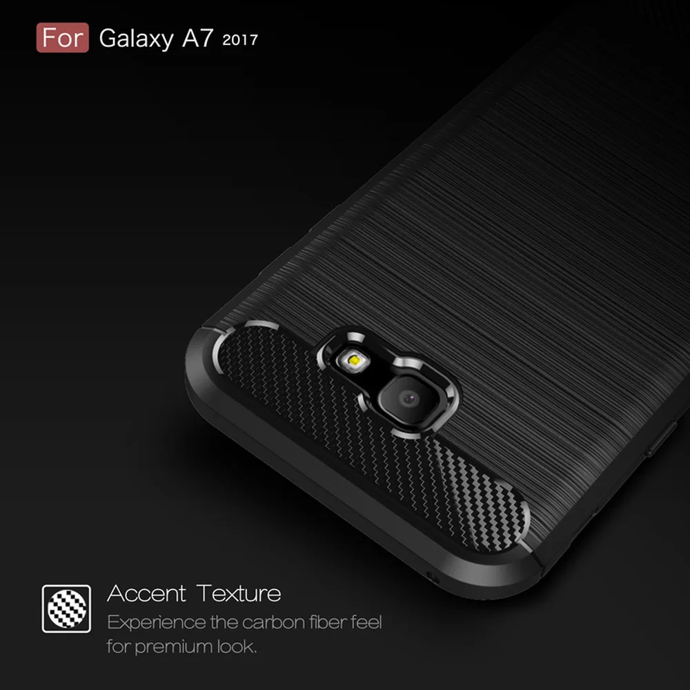 Прилегающий чехол для Samsung Galaxy A3 A5 A7 2017 мягкий силиконовый бампер искусственная