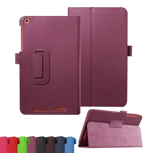 2-папка Folio Stand держатель личи Роскошный кожаный чехол защитный с магнитной