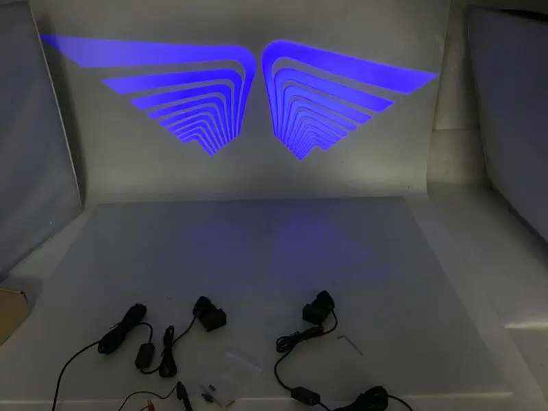Qirun led поздравительные Атмосфера декоративные Daylights Тормозная противотуманная