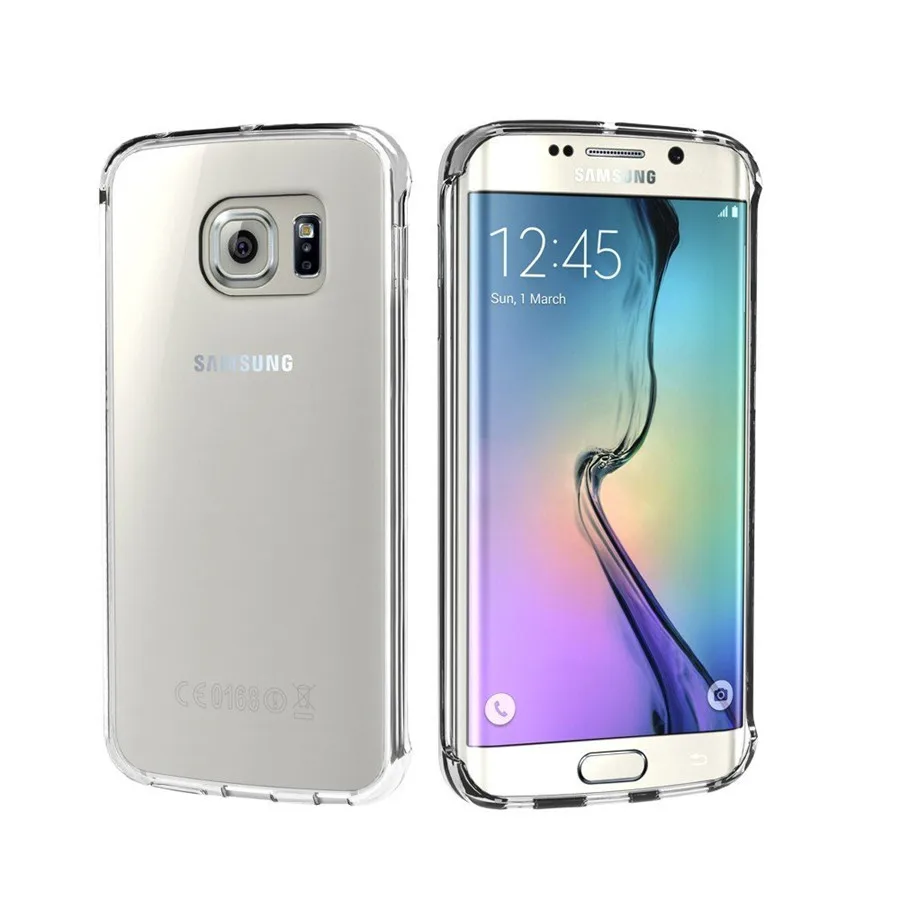 Ультра Тонкий Мягкие TPU Ясно Чехол Для Samsung Galaxy S6 Край Плюс Крышка Силиконовые