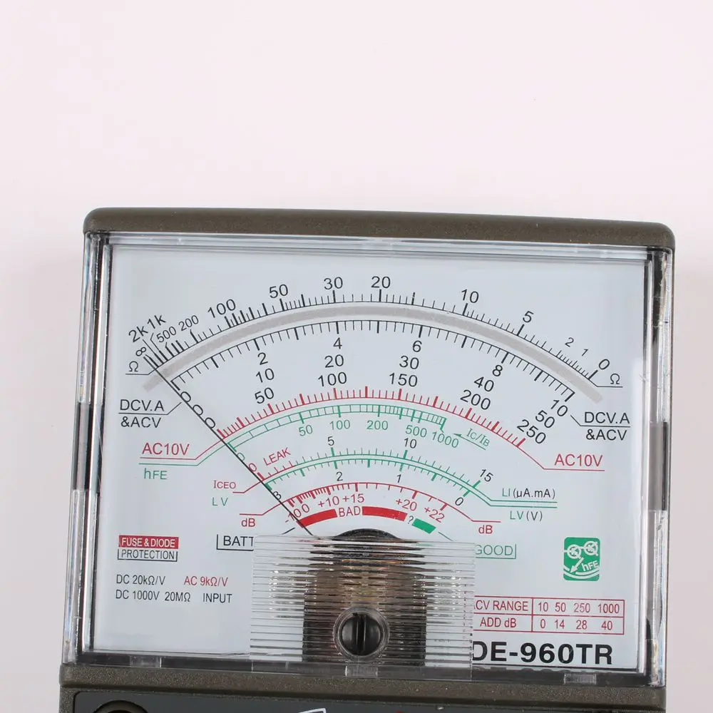 Аналоговый мультиметр de 960tr AC DC Вольт ток Ома тестирование Электрические Multitester