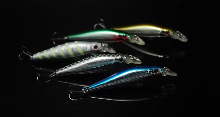 Рыбалка Свечение нить Приманка Minnow плавающий медленно Тонущая приманка крючки