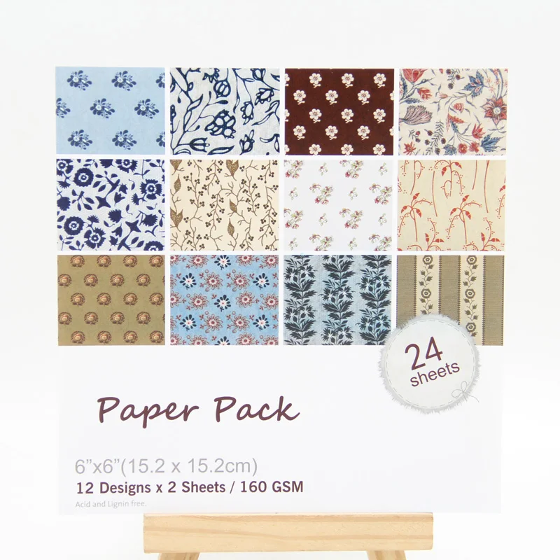 

KLJUYP 12 Sheets Leaf Scrapbooking Pads Paper Origami Art Background Paper Card Making DIY Scrapbook Paper Craft