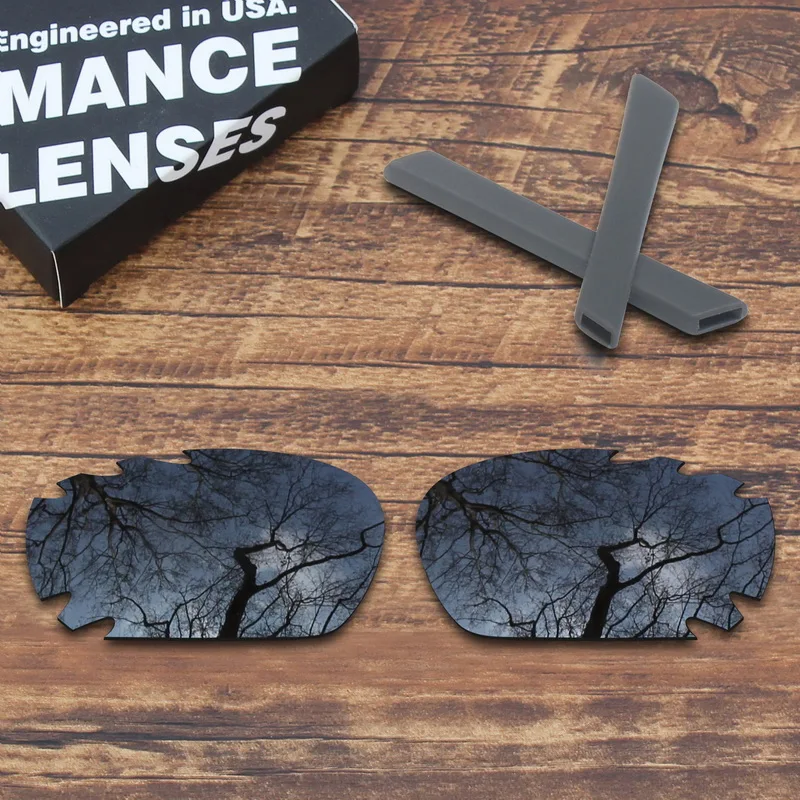 ToughAsNails Polarized Replacement Lenses & Gray Ear Socks for Oakley Jawbone Vented Sunglasses - Multiple Options