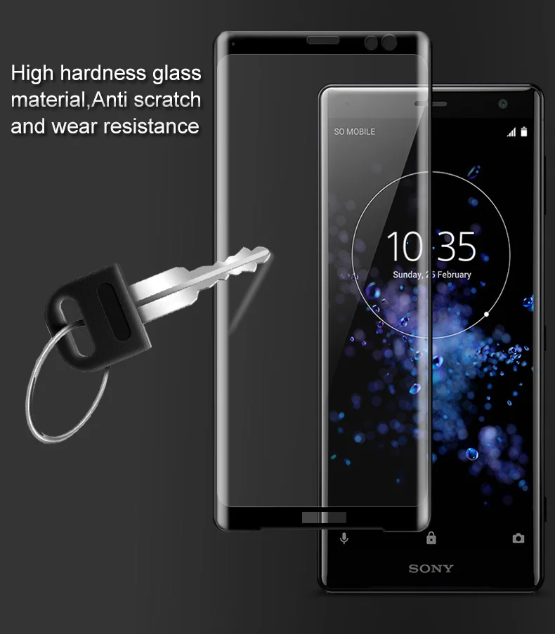 Полноэкранное стекло для sony Xperia XZ3 стекло Imak 3D изогнутое Закаленное стекло Защитная пленка полноэкранное покрытие стекло