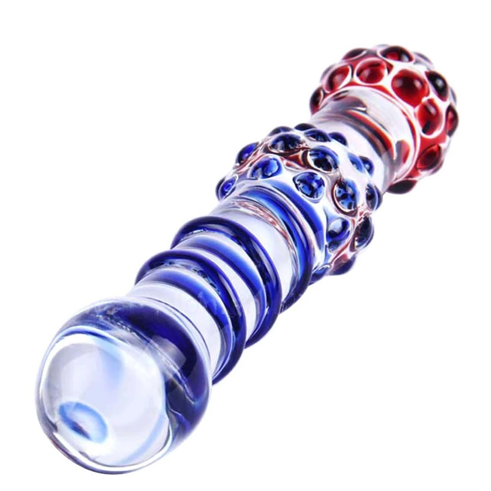 Секс шоп стеклянный фаллоимитатор Искусственный Пенис Анальная пробка анальный