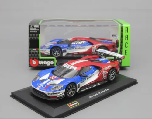 Bburago 1:32 2017 Ford GT гоночный автомобиль NO.66 Daytona литой под давлением модели Новый в