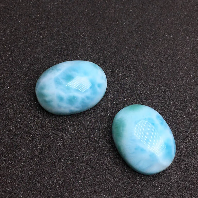Натуральный синий драгоценный камень Larimar CSJ овальная огранка Cabochone для