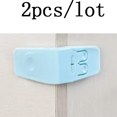 2pcs blue 5 шт. пластиковая защита для детей, детские шкафчики, замок для ящиков, ящиков, дверей, терминаторов, безопасности, детские защитные замки - Цвет: 2pcs blue