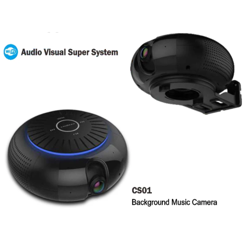 Панорамная камера 180 градусов 1080P HD Wifi IP встроенная 5 Вт Hifi система Bluetooth динамик