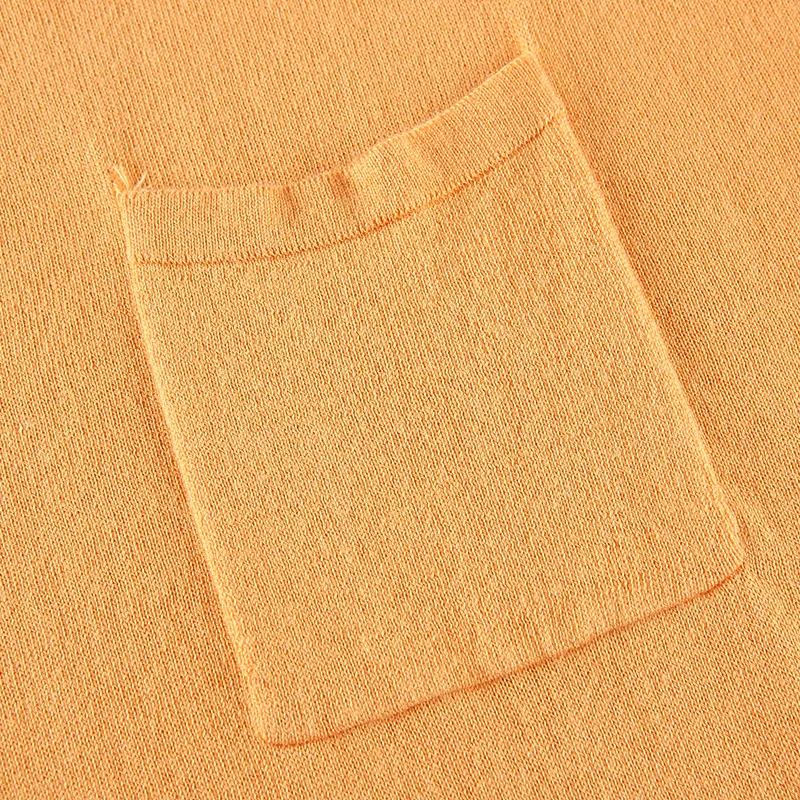 Весенний Новый женский базовый свитер XIKOI три четверти вязаный Однотонный