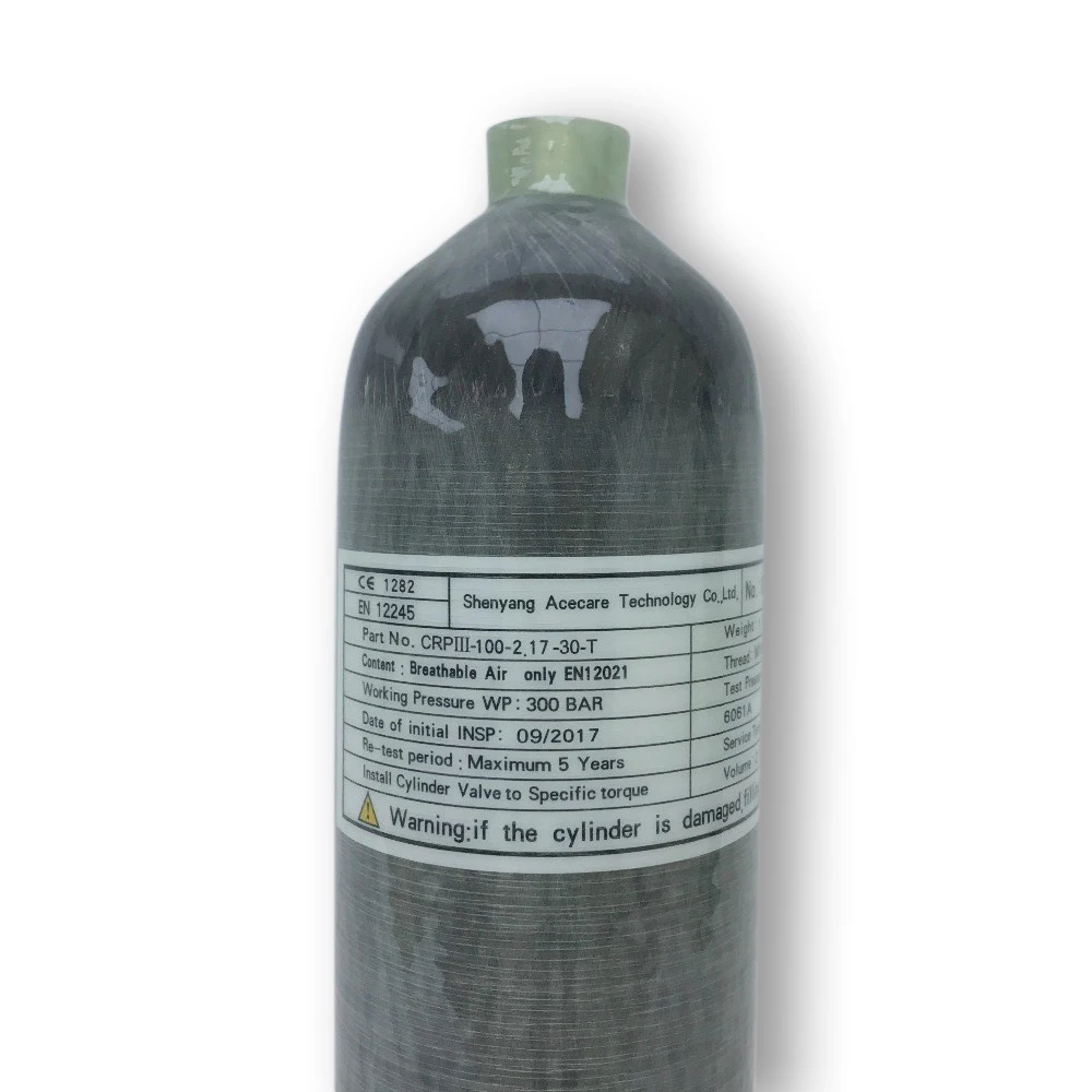 Резервуар для пневматической винтовки AC1217 2.17L CE 30 мпа 4500 фунтов на кв. дюйм