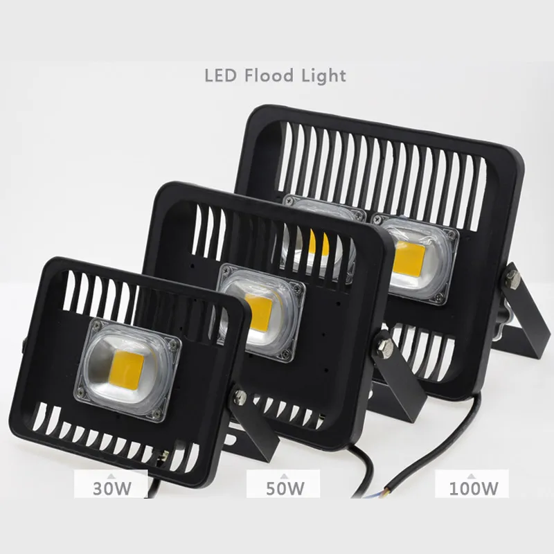 Светодиодный прожектор светильник 100W 50W 30W 220V IP65 Водонепроницаемый CE для