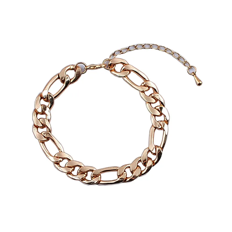 Браслет из нержавеющей стали золотого цвета с кубинскими звеньями|steel bracelet|stainless