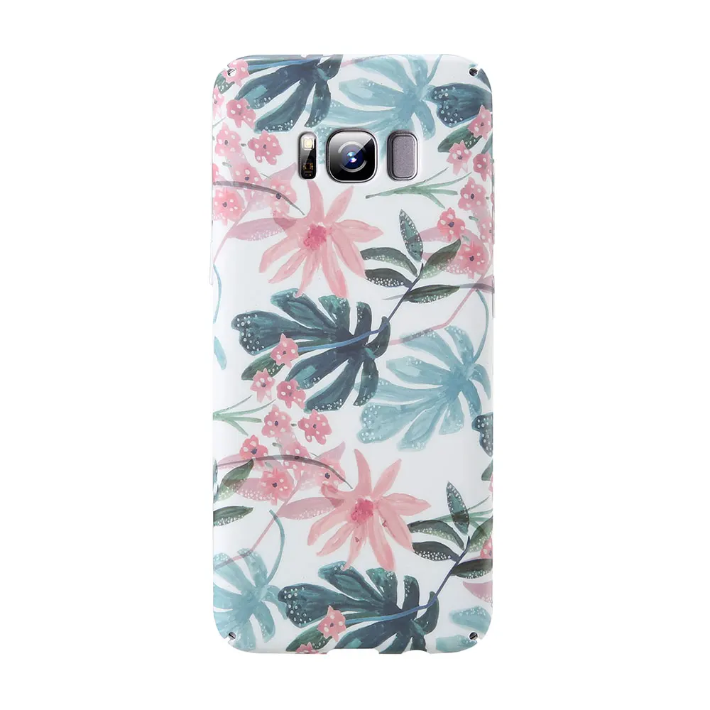 4 KISSCASE в форме листьев и цветка чехол для samsung Galaxy A5 A7 J3 J5 A6 A7 A8 A9 S8 S9 S10 Plus Note 10+ 8 9 S7 жесткий чехол из поликарбоната - Цвет: 4