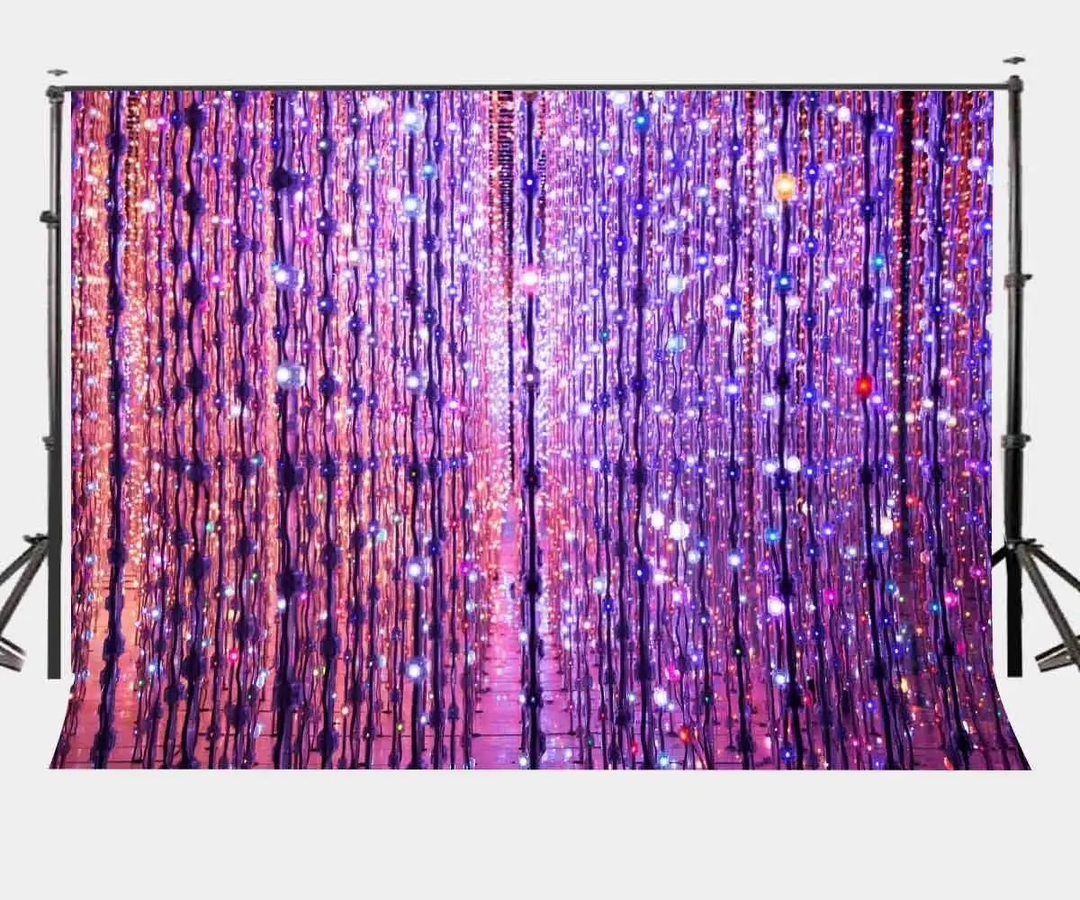 

7x5ft Backdrop Colorful Glittering Curtains Photography Background