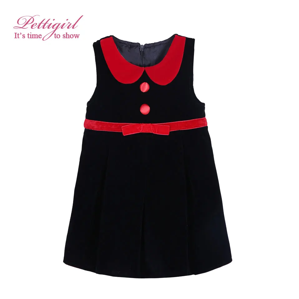 Pettigirl 2020 New Arrival Toddler Black Kid Dress For Girls Sleeveless Princess Party Casual Clothes GD41015-31 | Детская одежда и