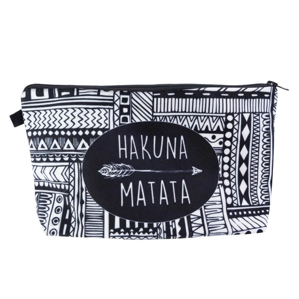 Who Cares HAKUNA MATATA, модные сумки для макияжа, косметички для путешествий, женская сумка, женская косметичка