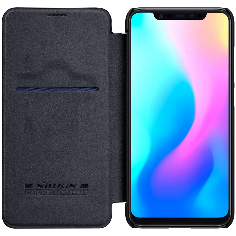 Чехол для Xiaomi MI 8 Роскошный деловой кожаный чехол с откидной крышкой NILLKIN
