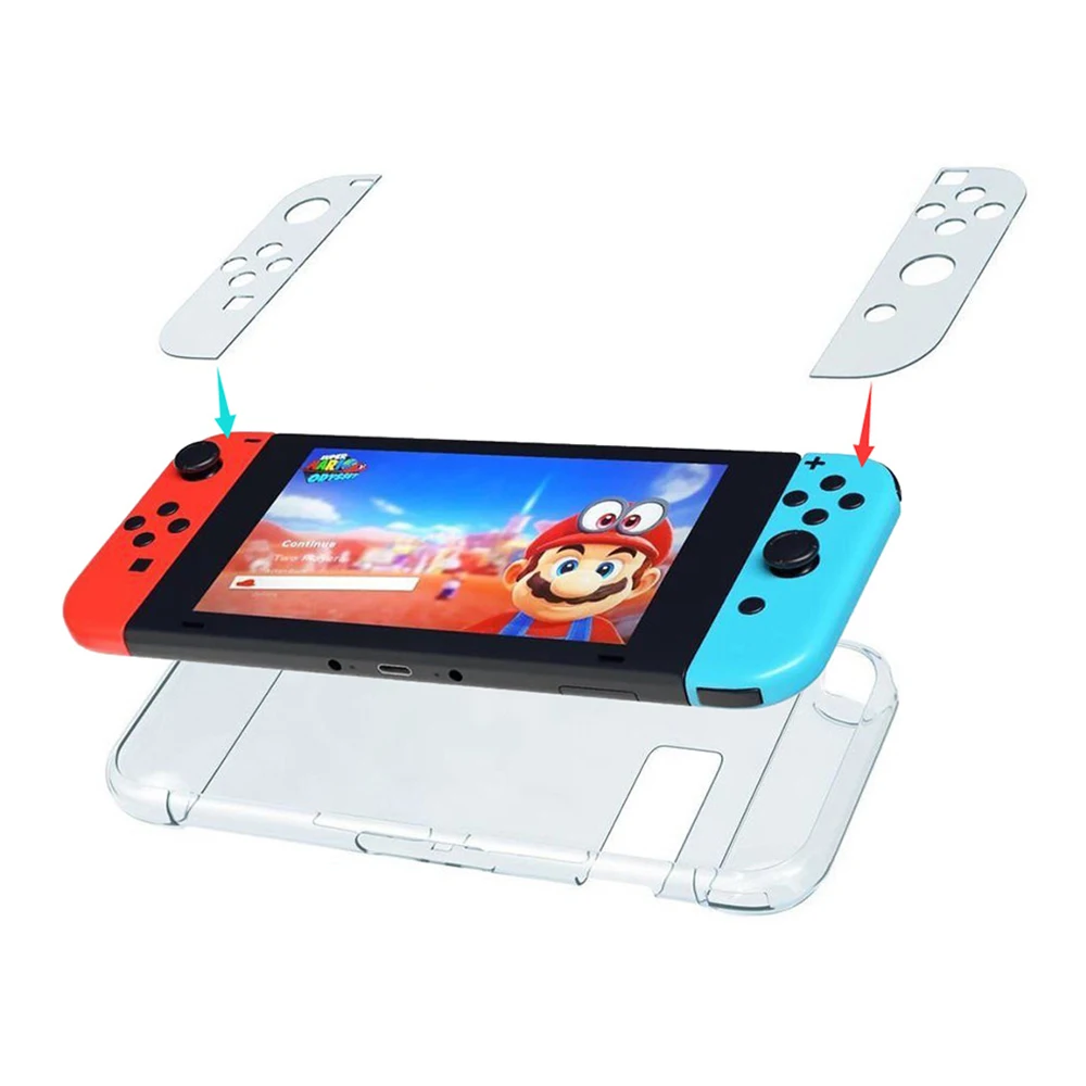 Защитный корпус под стекло Прозрачный чехол для ПК для Nintendo Switch NS NX чехол жесткий прозрачный чехол для задней крышки оболочка для nyd аксессуары