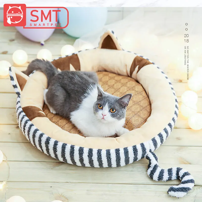 Теплый Бархатный спальный мешок SMARTPET для кошек домик щенков котят мягкая Лежанка