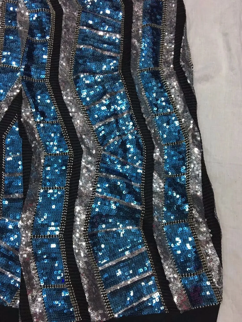 5yard/lot S-42066 Новое поступление вышитый тюль с бусинами модные вышитые кружева ткань