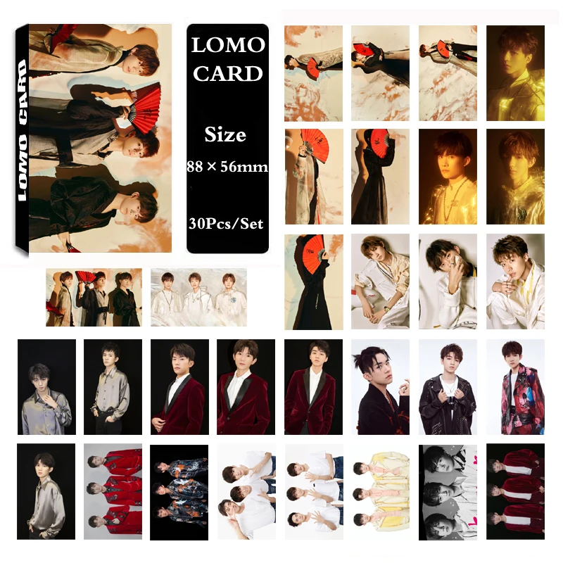 CPOP TFBOYS Karry Jackson Roy альбом самодельная бумага Lomo карта фото плакат в виде карты Фотокарта - Цвет: TFBOYS