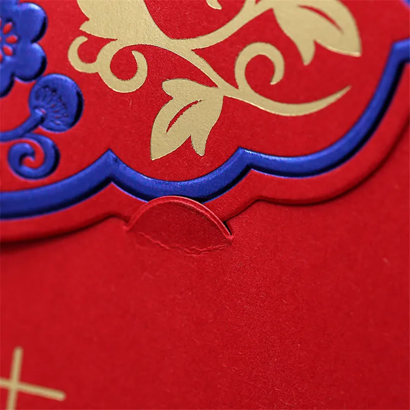 Креативные китайские Синие Блестящие Свадебные Пригласительные открытки