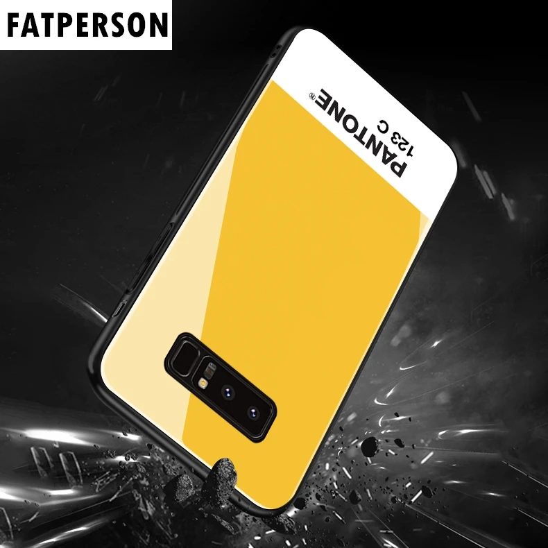 Новинка 2019 Пантон для Samsung S8 S8plus S9 S9plus note8 note9 S10 S10plus цветной чехол из закаленного