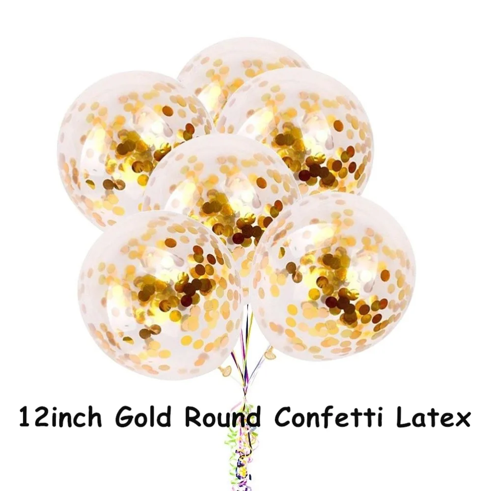 9 шт. большие золотые шарики короны Принцесса Корона Свадьба День рождения Сердце