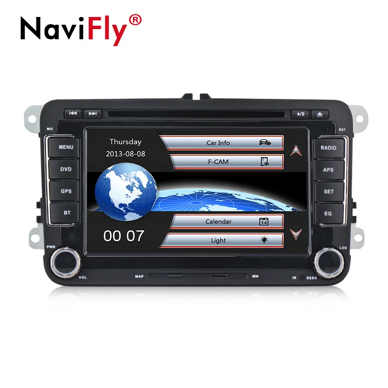Бесплатная доставка 2din 7 ''емкостный экран автомобиля радио DVD GPS плеер для VWGOLF 6