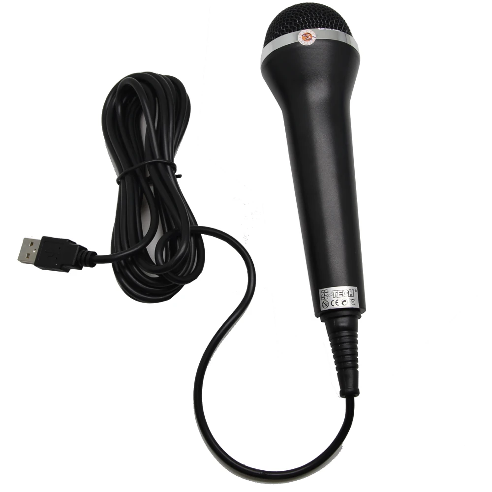 Поющая машина динамический вокальный микрофон со съемным кабелем черный
