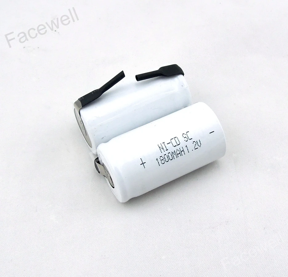 12 шт. Sub C SC 1 2 v nicd Батарея 1800mAh 20A Ni CD sc упаковка батарея sub c ni cd subc 7 1800mah батарея|nicd