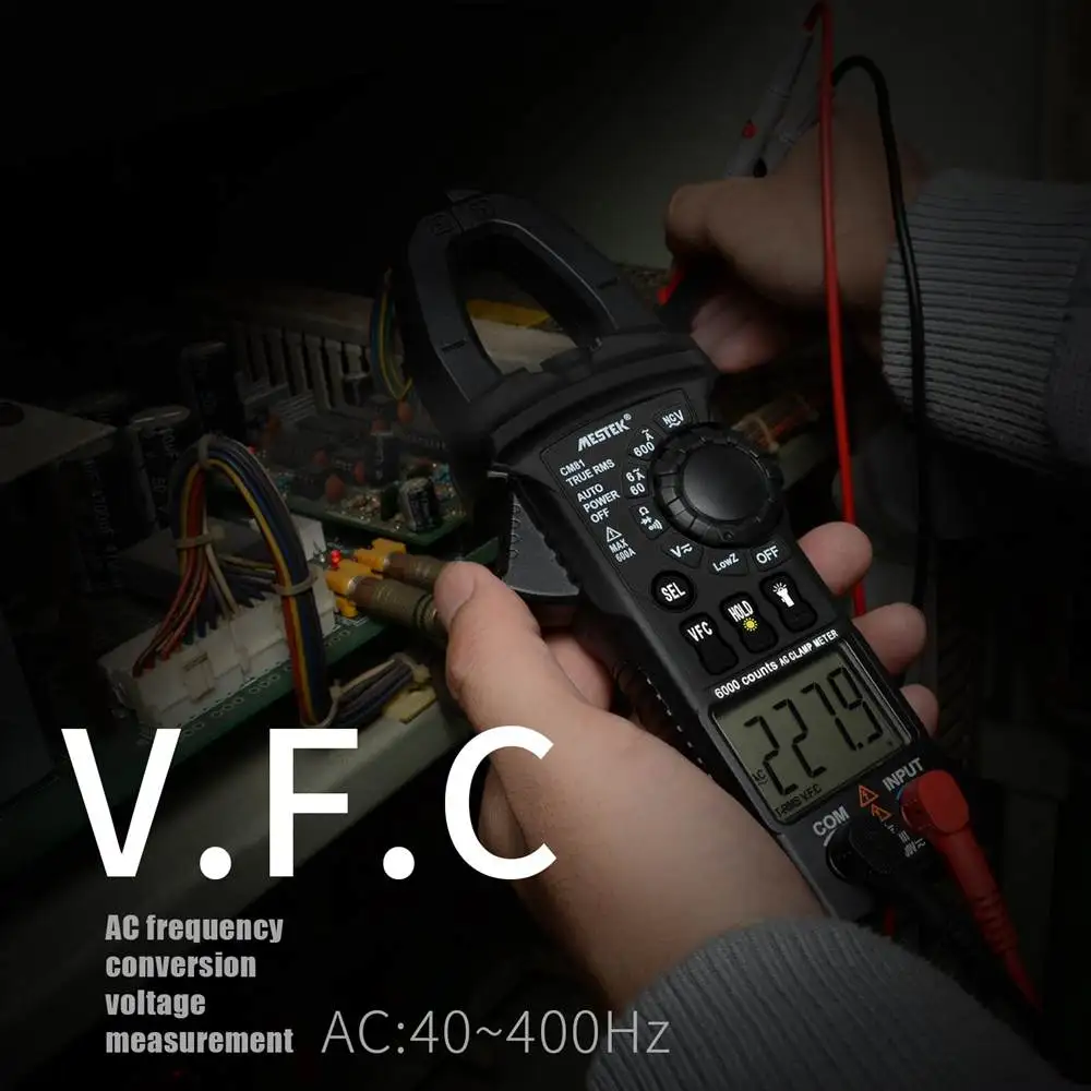 MESTEK CM81 клещи мультиметр Цифровой клещи измеритель напряжения диагностический инструмент 6000 отсчетов электрические инструменты