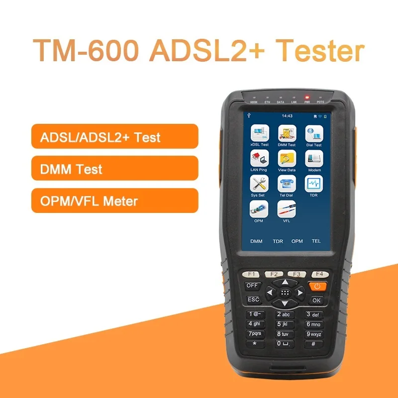 TM-600 ADSL ADSL2 + прибор для тестирования WAN &amp LAN линия xdsl с функцией OPM VFL | Мобильные