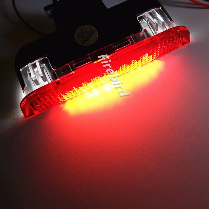 Двухцветная белая и красная светодиодная лампа для передней двери 2 шт. CANBUS без