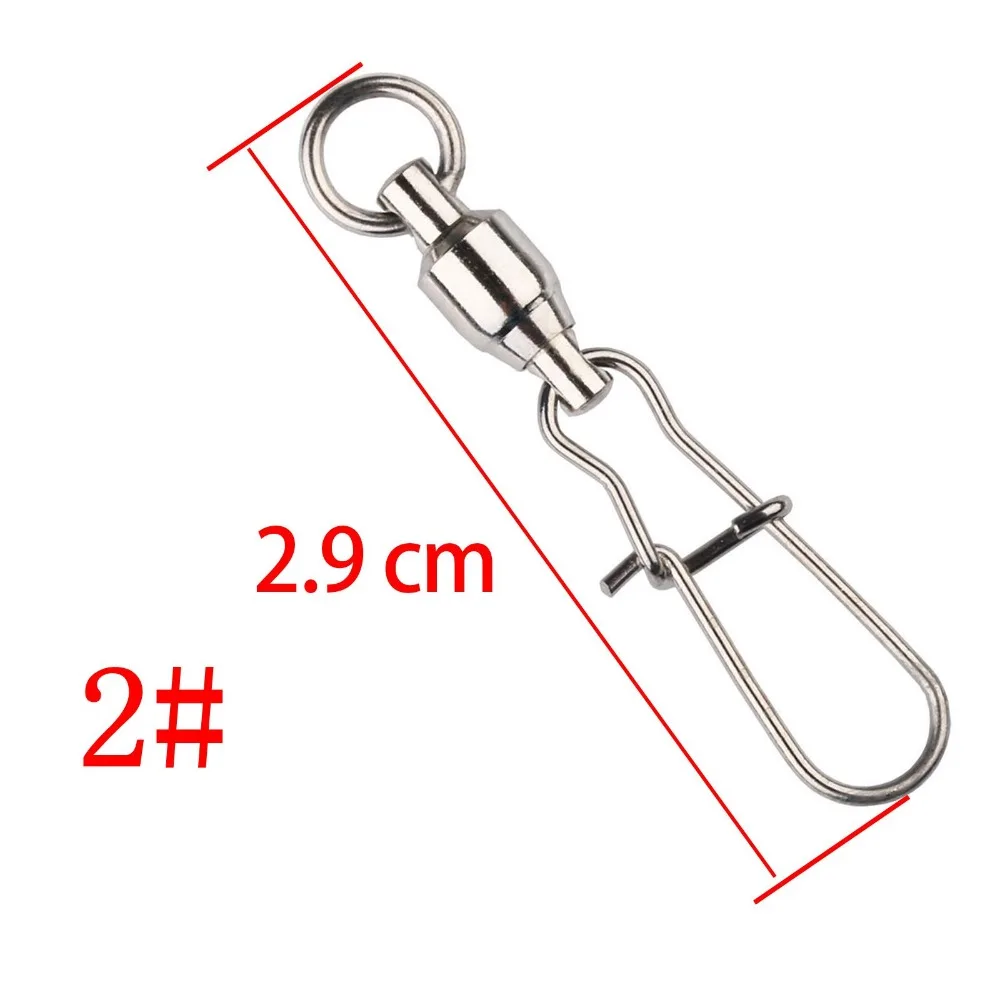 5 шт./лот 2 #3 #4 #6 # шаровой Подшипник Вертлюги кран Duo замок оснастка Троллинг