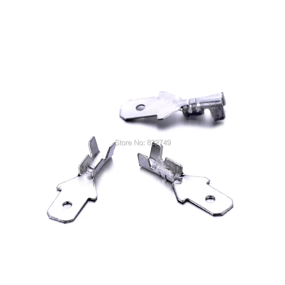 Горячая продажа 100 шт 6 3 мм шаг PCB винт латунный клеммный блок соединители