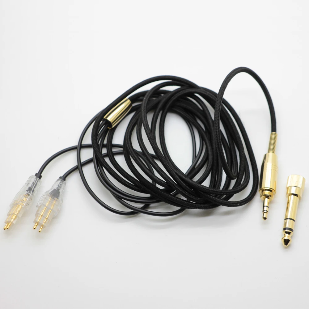 Посеребренный Сменный кабель для наушников Sennheiser HD25SP II HD224 HD420 HD520 HD530 HD560 HD540 HD480 HD430