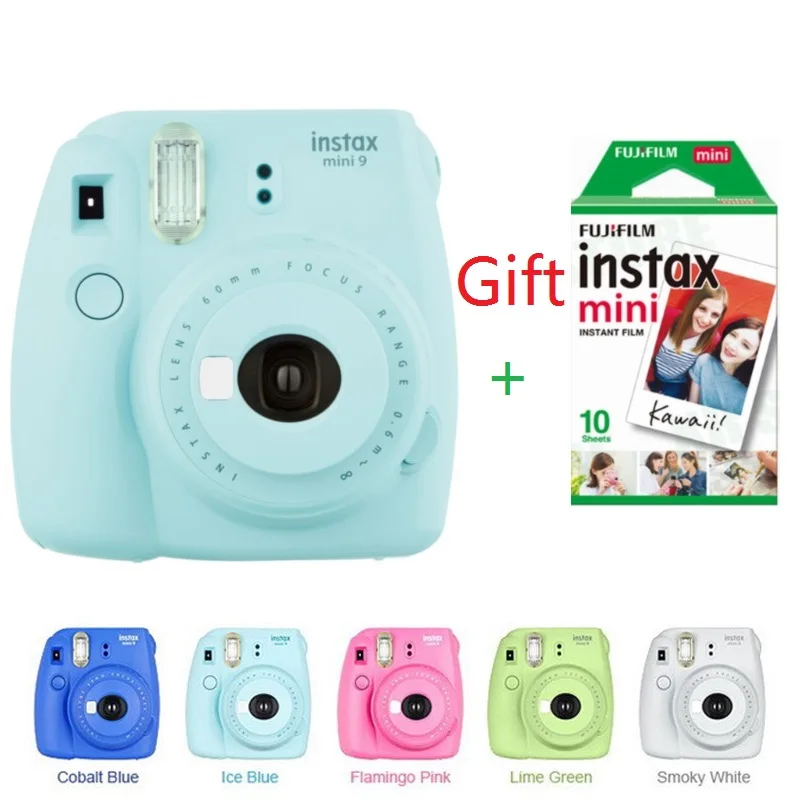 Fujifilm Instax Mini 9 мгновенная камера для Polaroid фото 5 видов цветов фотокамера Подарочная